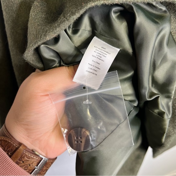 Talbots | Green Woman’s Blazer Coat 14‎ Wool Blend - Picture 6 of 6